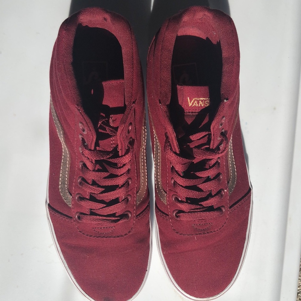 Maroon Hightop Vans